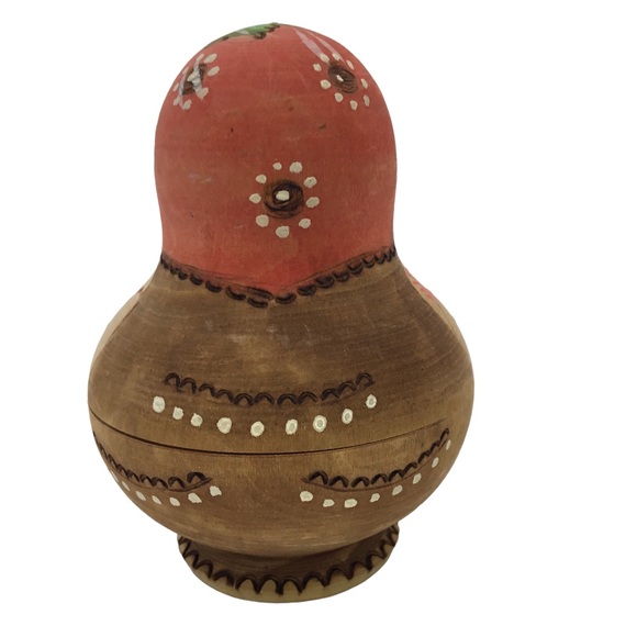 Russian Nesting Dolls 5 Pc Wood Excellent Condition - Picture 8 of 9